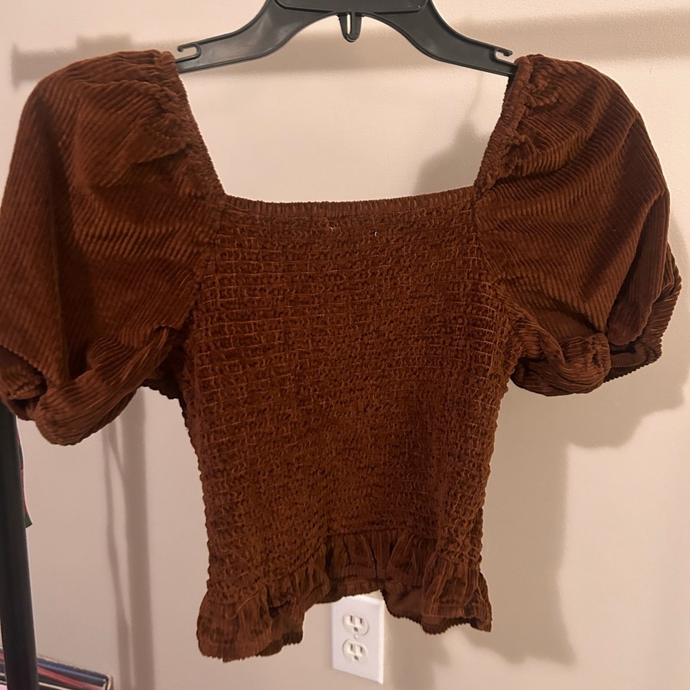 Brown American eagle top